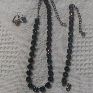 Great Gift Crystal set mystic blue great deal on the set! Handmade